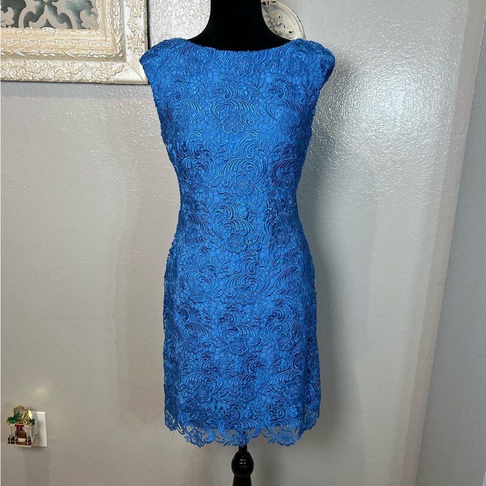 Ralph Lauren Blue Lace Dress